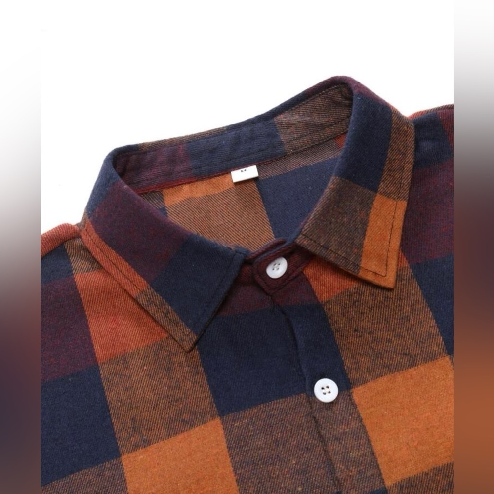 Shein Men Buffalo Plaid Print Shirt - Picture 2 of 3